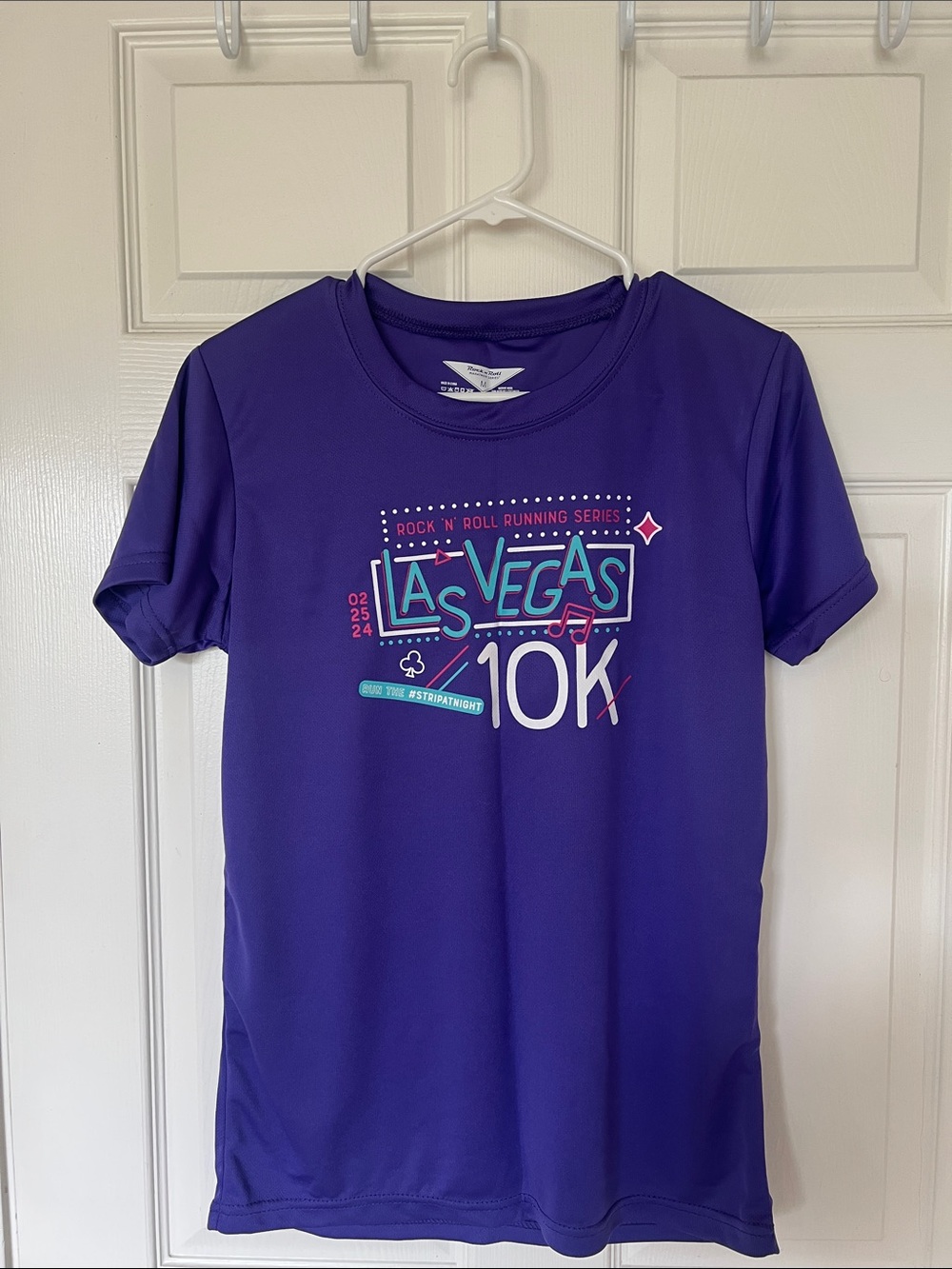 Las Vegas 10K Short Sleeve Performance Tee - Purple